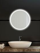 Zrcadlo kruh kulaté ⌀ 60 cm LED podsvícení okraj MOONLIGHT RONDE
